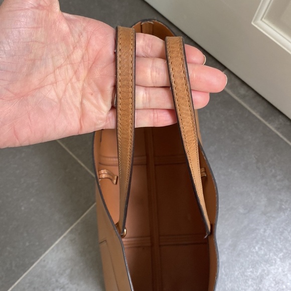 Tory Burch Block-T tote Carmel brown leather - Picture 7 of 8